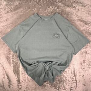 Vans Off the Wall Dusty Teal Skull with Cobwebs Double-sided Graphic T-shirt M